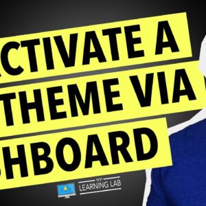 How To Deactivate A Theme In WordPress Via The WordPress Dashboard | WordPress Deactivate Theme