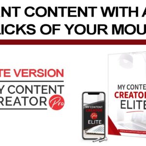 My Content Creator Pro Is A Powerful Content Creation Software - Elite Version