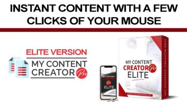 My Content Creator Pro Is A Powerful Content Creation Software - Elite Version