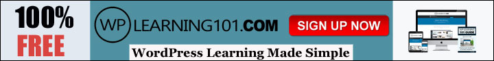 wp learning 101 banner