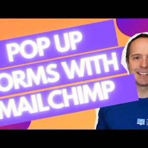 MailChimp Pop Up Subscription Form On WordPress + Automated Email After Signing Up