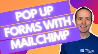 MailChimp Pop Up Subscription Form On WordPress + Automated Email After Signing Up