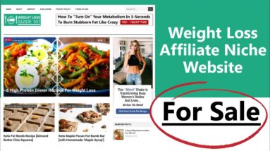 Weight Loss Affiliate Niche Website For Sale – Weight Loss Guide 101