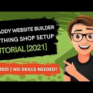 GoDaddy Website Builder Clothing Shop Setup [2021]