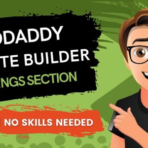GoDaddy Website Builder Settings Section (2021)
