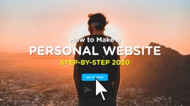 How to Create a Personal / Portfolio Website | 2020 Step-By-Step Guide!