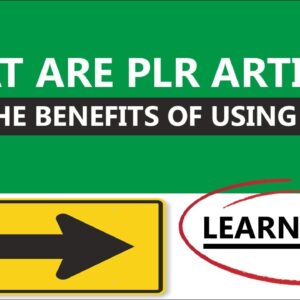 What Are PLR Articles And The Benefits Of Using Them