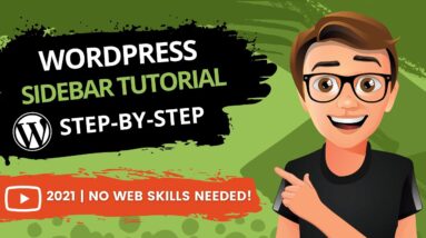 WordPress Sidebar Tutorial [2021] How To Edit WordPress Sidebar