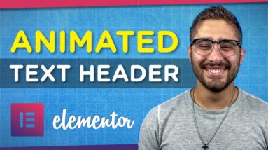 How to Add Animated Header Text to Your WordPress Website | Elementor Tutorial 2021