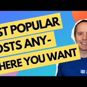 Display Popular Posts By Views In WordPress - WordPress Popular Posts Plugin