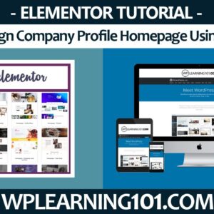 How To Design Homepage Using Elementor In WordPress (Step-By-Step Tutorial)