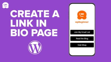 How to Make a Link in Bio Page in WordPress (Linktree Alternative)