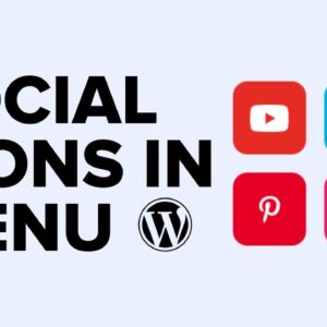 How to Add Social Media Icons to WordPress Menus