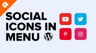 How to Add Social Media Icons to WordPress Menus