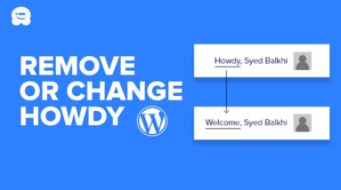 How to Change or Remove ‘Howdy Admin’ in WordPress (Easy Way)