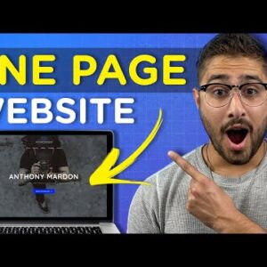 How To Create a One Page Website for a Small Business | St-By-Step Wordpress Tutorial