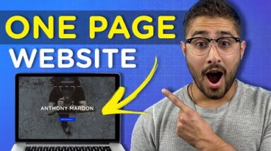 How To Create a One Page Website for a Small Business | St-By-Step Wordpress Tutorial