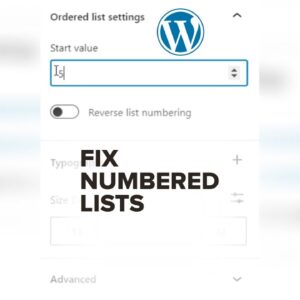 ⚡Finally Fix Numbered List in WordPress