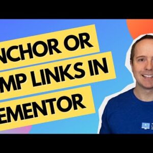 Create Anchor Links To Another Page In Elementor