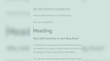 How to Quickly Add Heading Block in WordPress