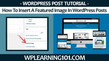 How To Insert A Featured Image In WordPress Posts (Step By Step Tutorial)