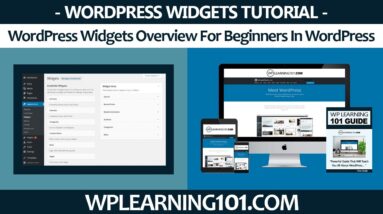 WordPress Widgets Overview For Beginners In WordPress (Step By Step Tutorial) 2 WordPress Widgets Overview For Beginners In WordPress (Step By Step Tutorial)