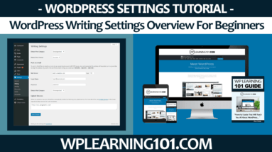 WordPress Writing Settings Overview Tutorial For Beginners Step By Step