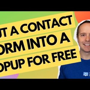 How To Add A Free Contact Form Popup In Wordpress
