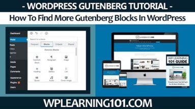 How To Find More Gutenberg Blocks In WordPress