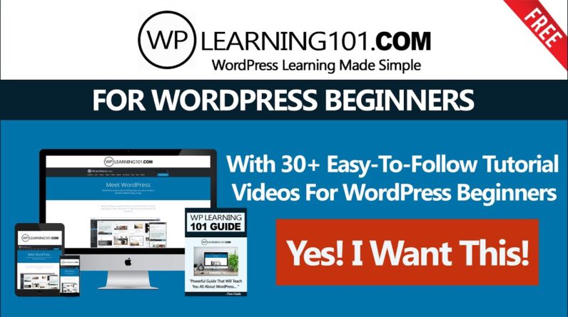 How To WordPress Video Tutorials Made For Beginners