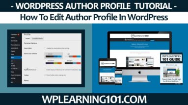 How To Edit Author Profile In WordPress (Step By Step Tutorial For Beginners)