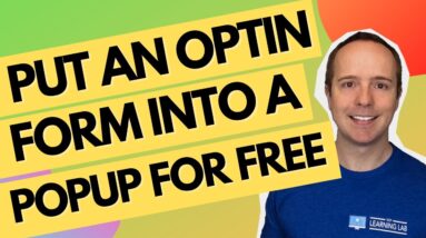 How To Add A Free Optin Form Popup In WordPress - Using A MailChimp Optin Form