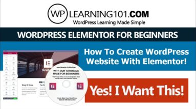 WordPress Elementor Video Tutorials Made For Beginners (Step By Step)
