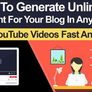 How To Generate Unlimited Content For Your WordPress Blog In Any Niche Fast And Easy