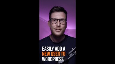 Add a New User to WordPress #shorts