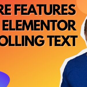 How To Add More Functions To Your Scrolling Text In Elementor Without A Plugin- Marquee In Elementor