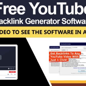 YouTube Backlink Generator Software For (Free Download)