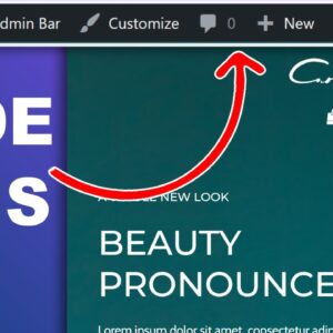 Hide Admin Bar for Users EXCEPT Administrators | WordPress Tutorial