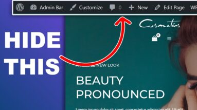 Hide Admin Bar for Users EXCEPT Administrators | WordPress Tutorial