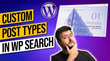 Include Custom Posts in WordPress Search - Easy!