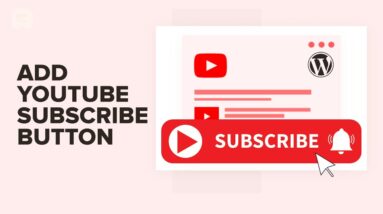 How to Add YouTube Subscribe Button in WordPress