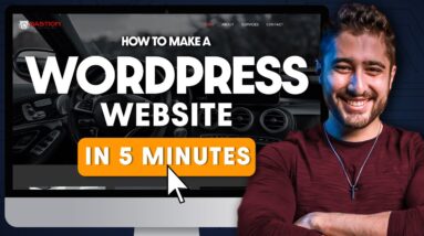 How to Make a Website in 5 Minutes! | Quick Tutorial for Complete Beginners (Using WordPress)