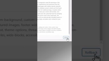 Quickly Undo WordPress Updates