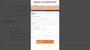 How to Display the Last Updated Date in WordPress