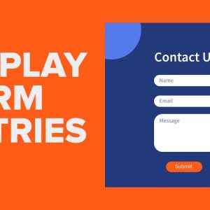 How to Display WordPress Form Entries on Your Site