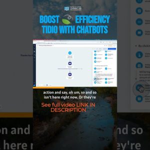 Boost 🍃 efficiency Tidio with chatbots #shorts