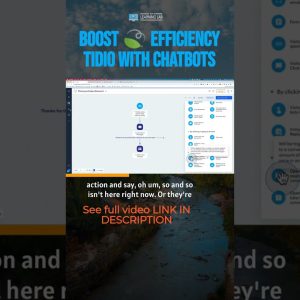 Boost 🍃 efficiency Tidio with chatbots #shorts
