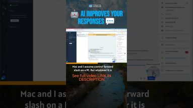 🤖 AI improves your responses 💬 #shorts