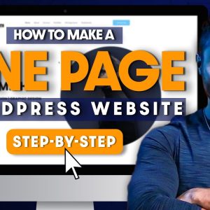 How to Make a One Page Website (Step by Step Tutorial 2023)
