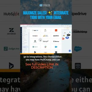 Maximize Sales! ✨ Integrate Tidio with Your Email #shorts